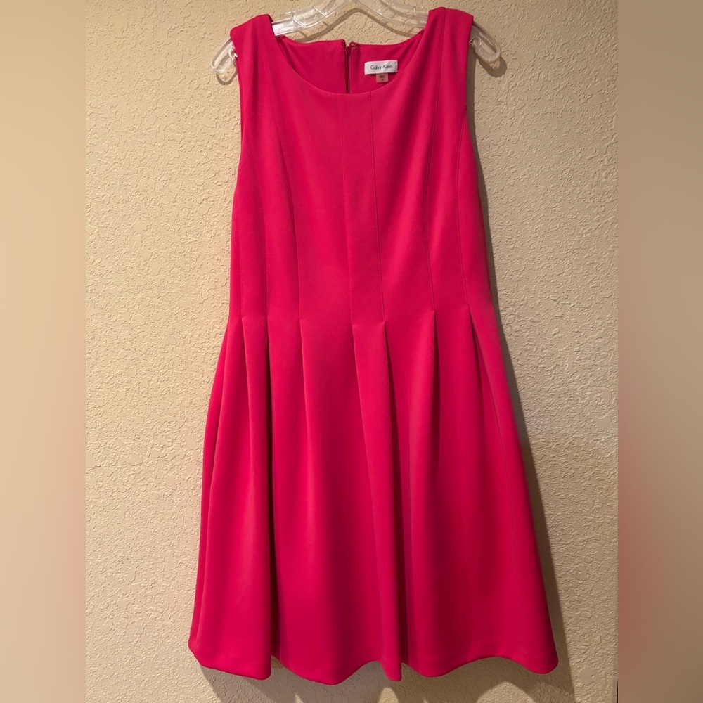 Elegant pink Sleeveless Dress